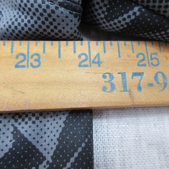 Under armour Hoodie Mens Large Gray Geometric Fleece Lined Loose Fit Full Zipper - Picture 9 of 11